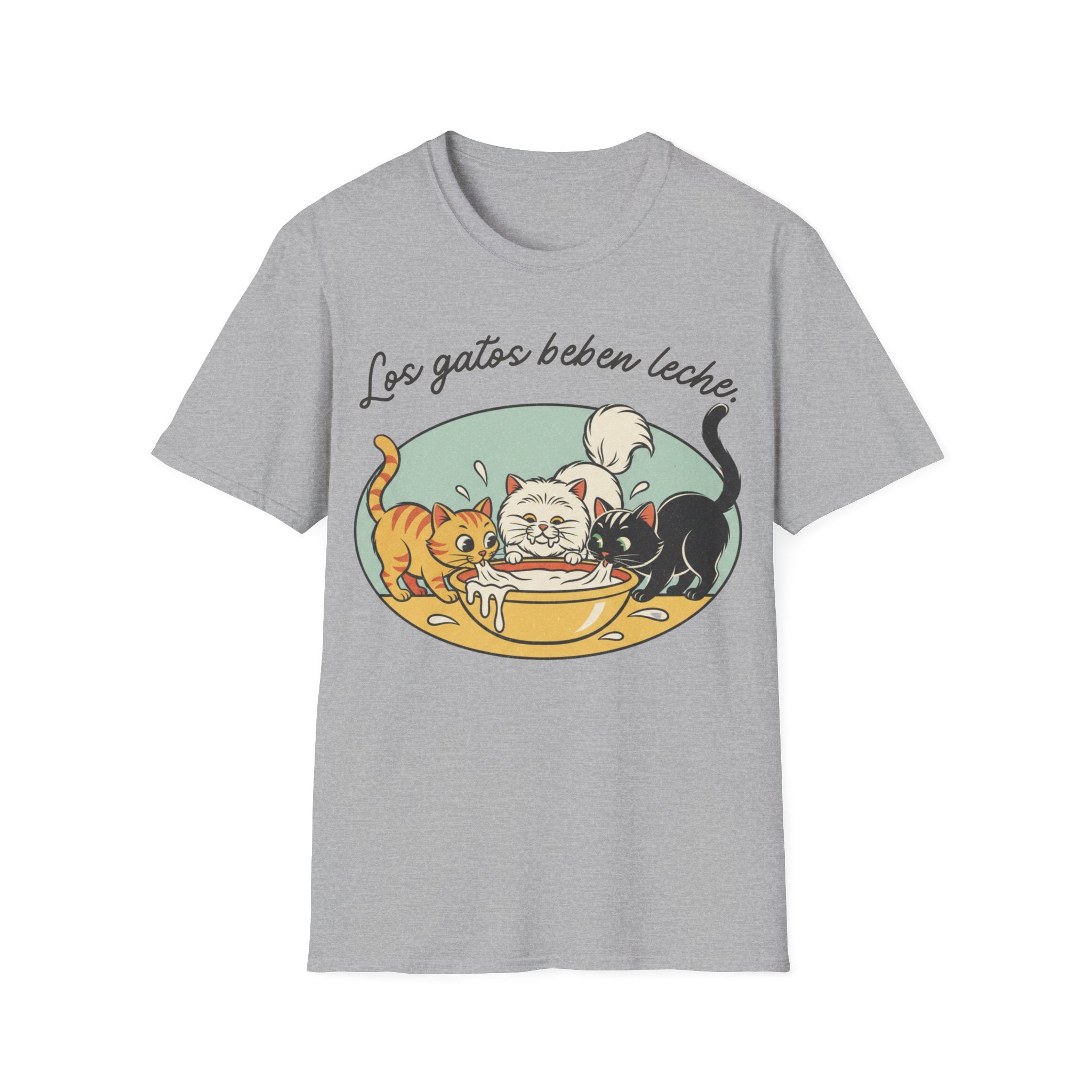 Los Gatos Beben Leche T-shirt