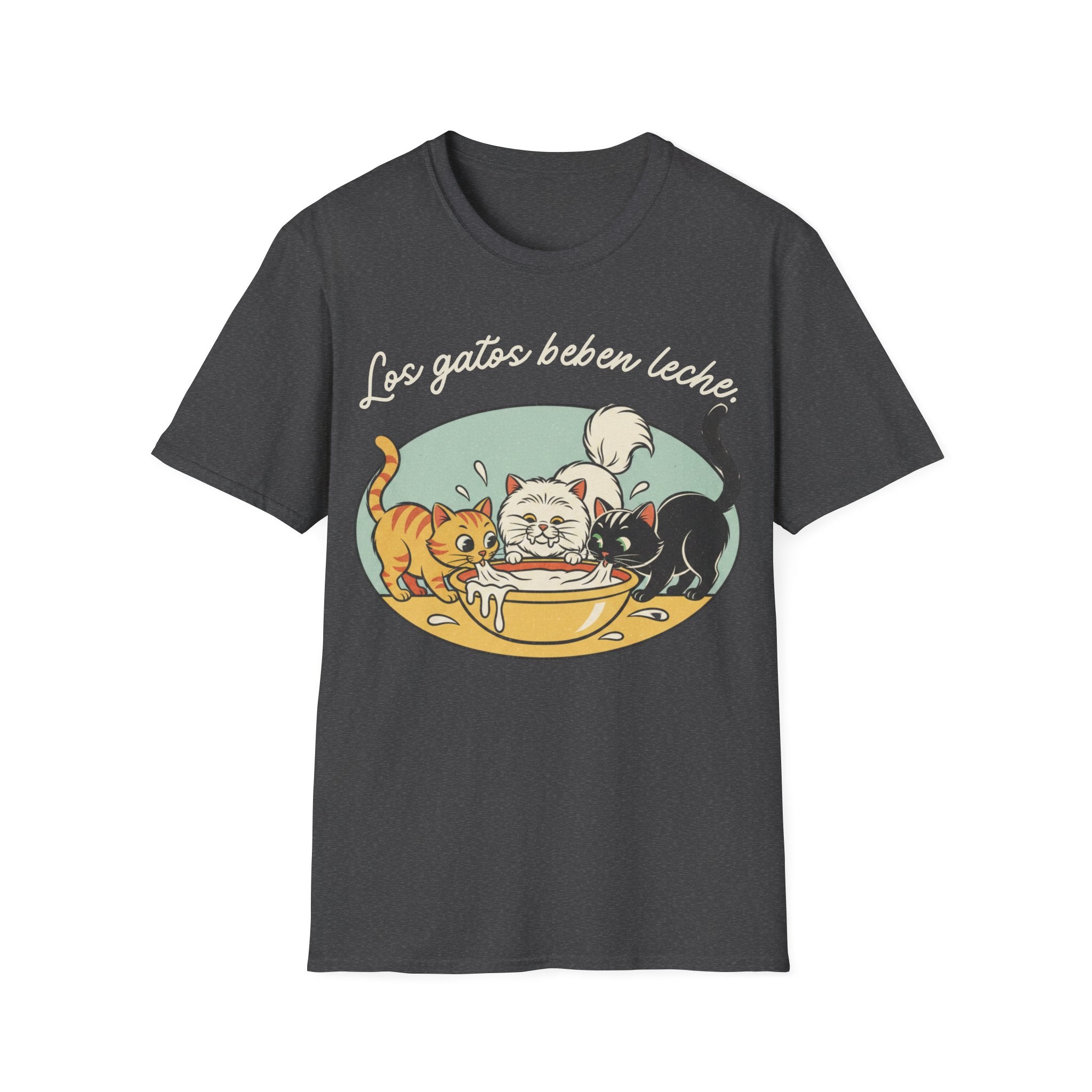 Los Gatos Beben Leche T-shirt
