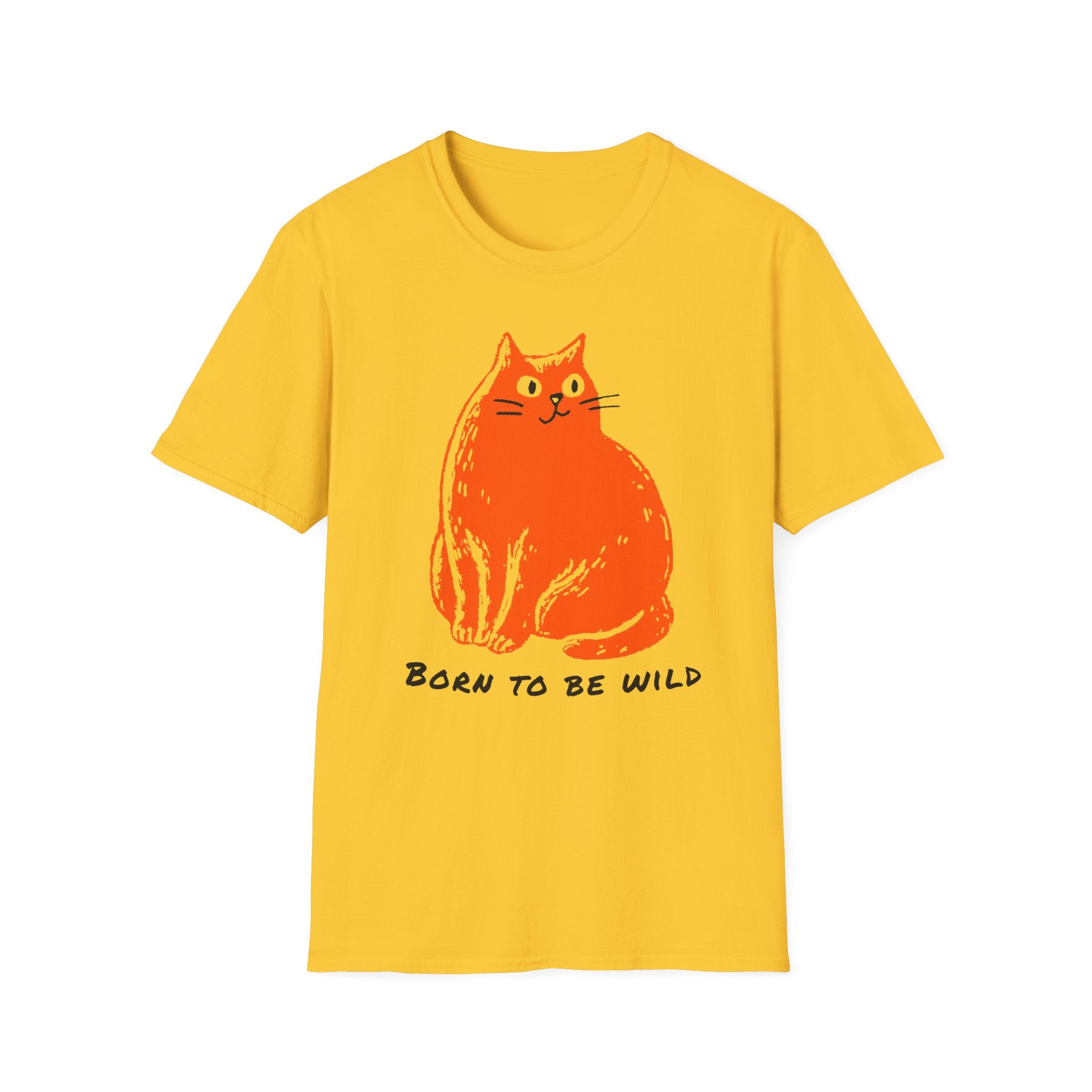 Born to Be Wild Orange Cat T-Shirt