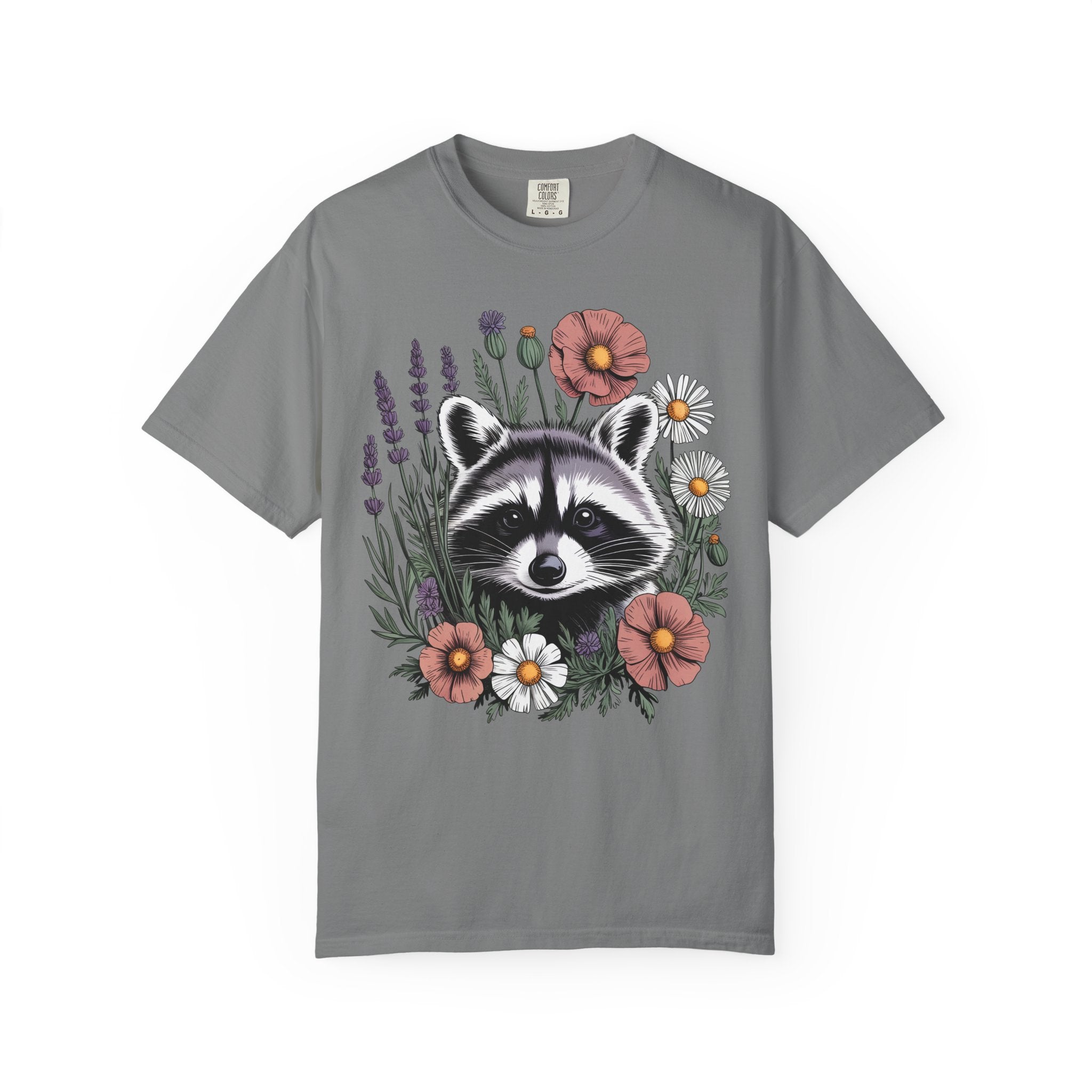 Raccoon in Wildflowers T-Shirt