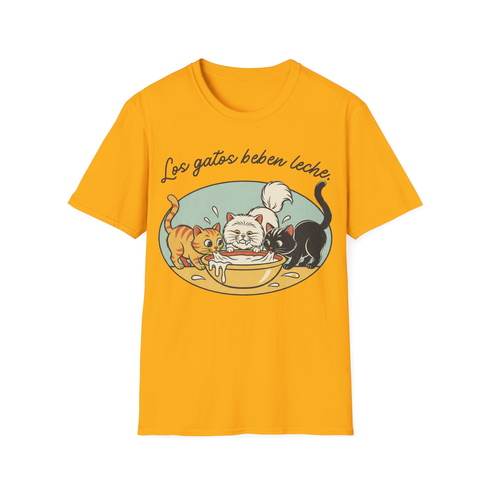 Los Gatos Beben Leche T-shirt
