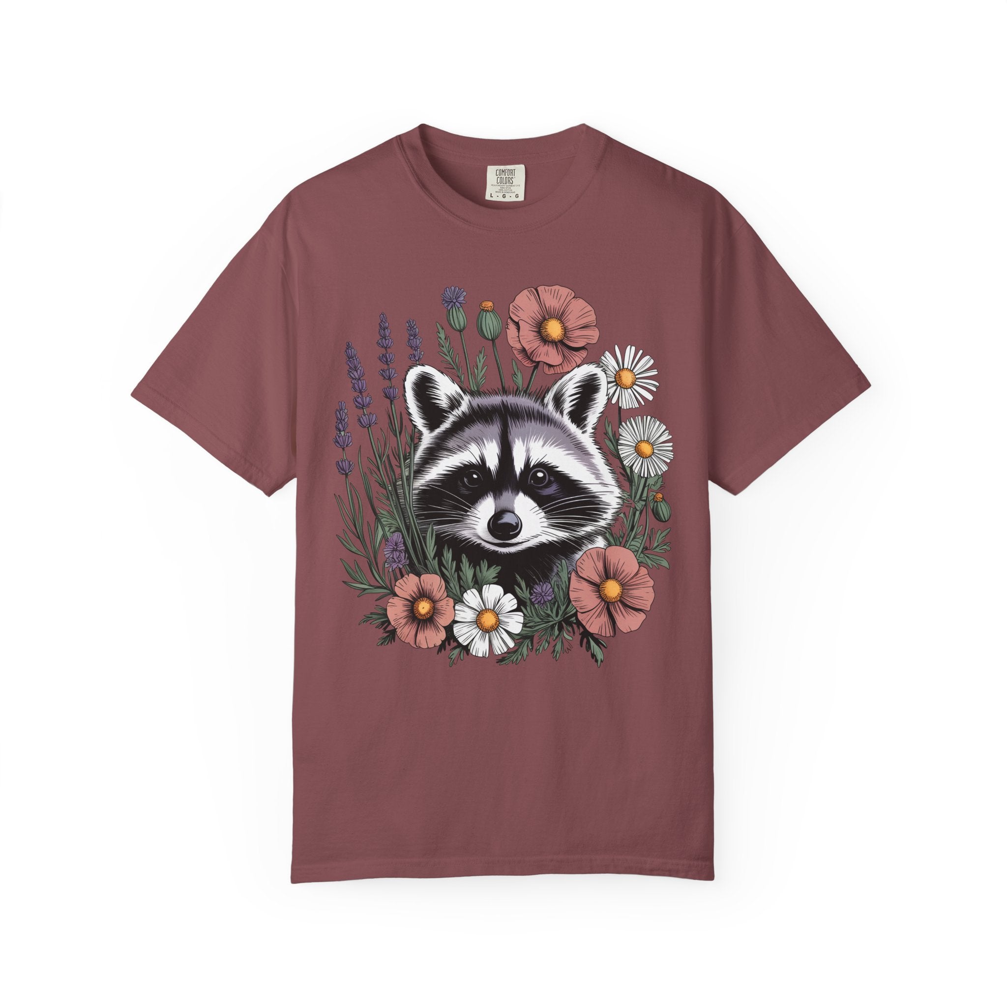 Raccoon in Wildflowers T-Shirt