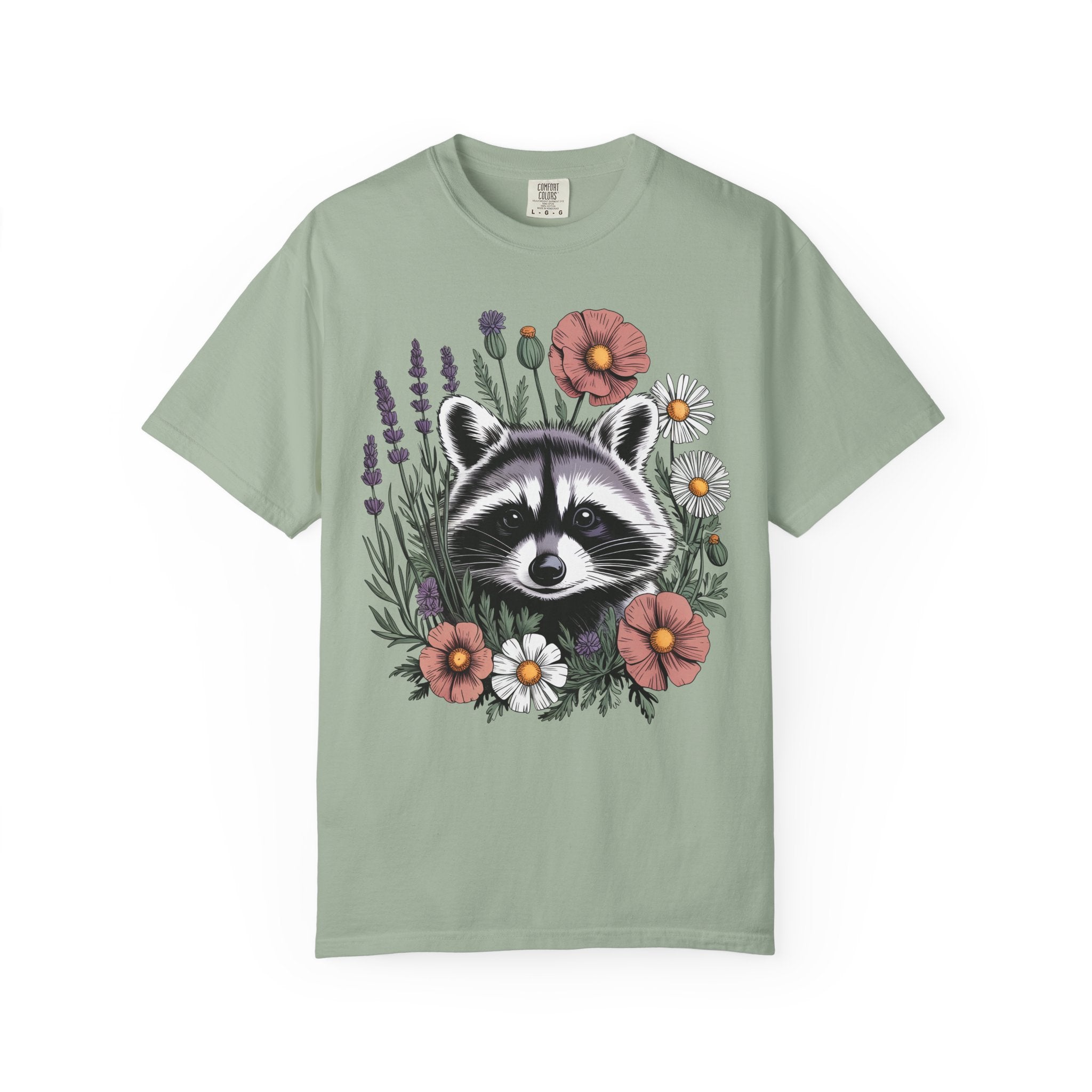 Raccoon in Wildflowers T-Shirt