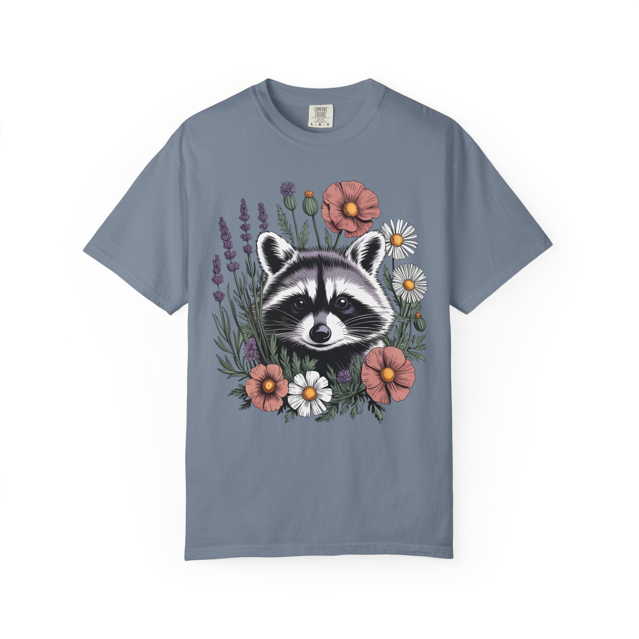 Raccoon in Wildflowers T-Shirt