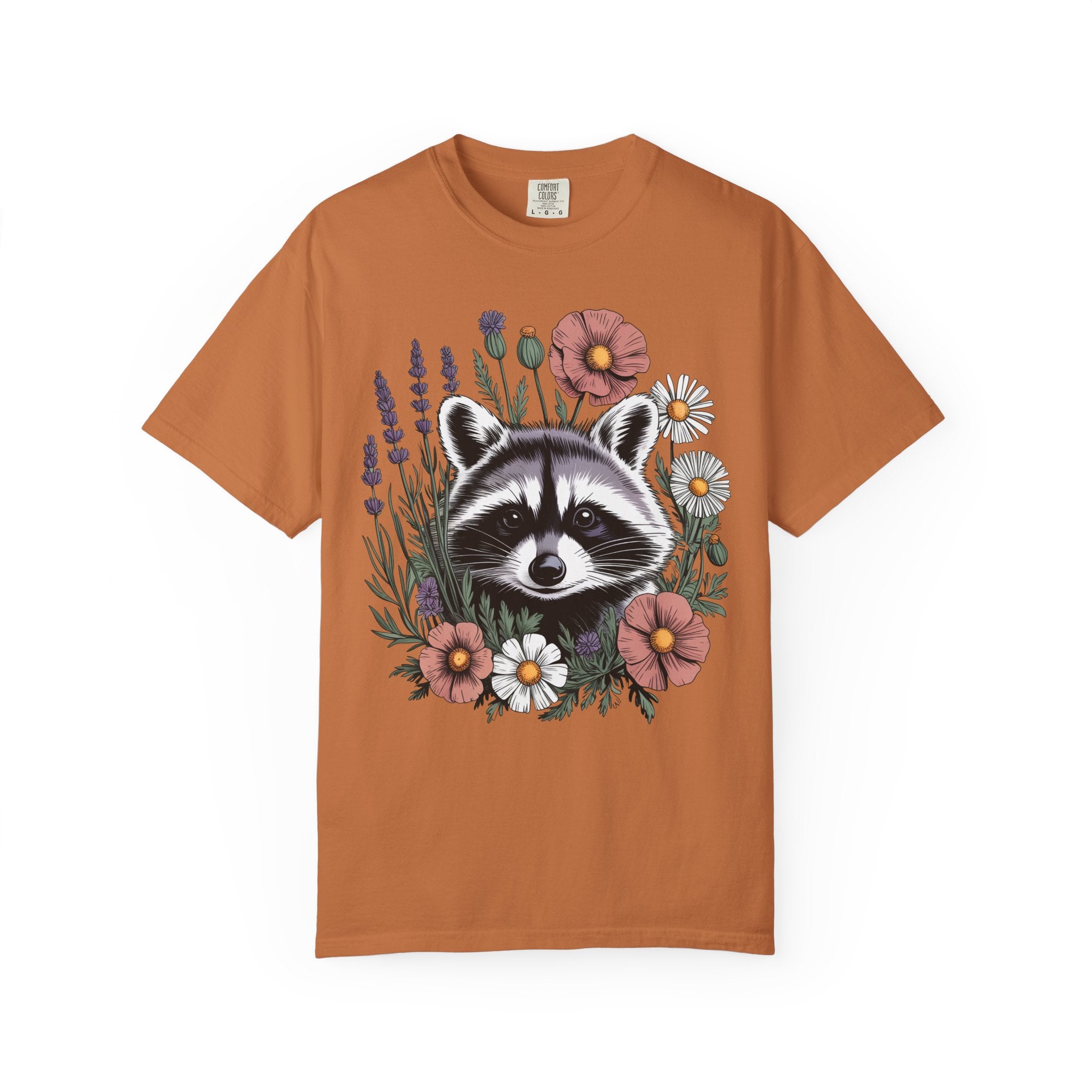 Raccoon in Wildflowers T-Shirt