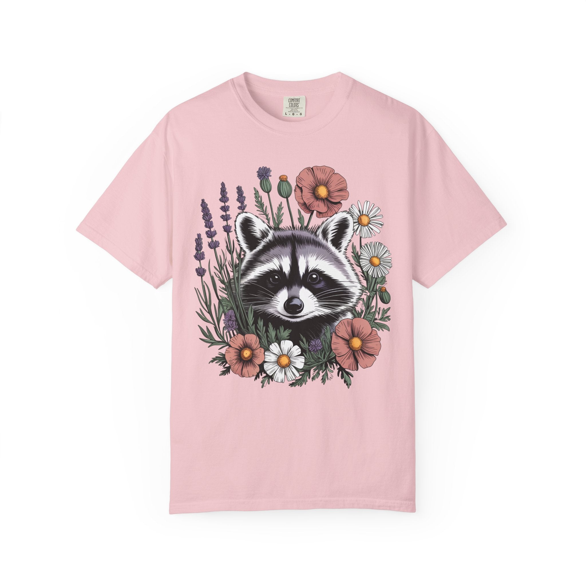 Raccoon in Wildflowers T-Shirt